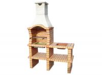 Ref. 255 - 150 cm x 75 cm x 220 cm, LxAxA | Parrilla 60 cm x 40 cm, LxA